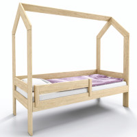 Detská posteľ domček z jaseňového dreva
