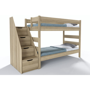 Dubová poschodová posteľ Junior 4