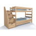 Poschodová posteľ Junior 13 z jadrového buku