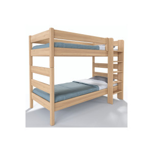 Buková poschodová postel Junior 1 - 200x90 cm 