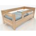 Drevená posteľ Ela s dvoma opierkami a úložným priestorom