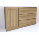 Drevená komoda Lucia z masívneho dubového dreva